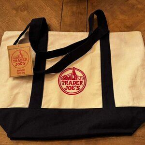Trader Joe's Reusable Tote Bag - Canvas Blue